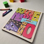 Sayılar Renkli Puzzle Ahşap Oyuncak