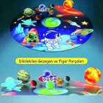 3D Uzay Yolculuğu Büyük Ahşap Puzzle - Büyük Boy 44 Parça - (Büyük Ölçü 60 x 60 cm)