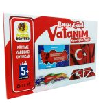 Ahşap Benim Güzel Vatanım Puzzle - Türkiye Yapboz - Eğitici Oyuncak - 5 Yaş ve Üzeri Eğitime Yardımc