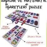 Sayılar ve Matematik İşaretleri Puzzle