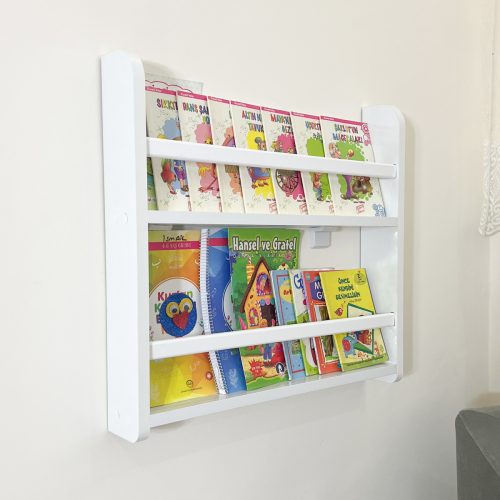 Carmen 2 Raflı Kitaplık – Montessori Kitaplık – Çocuk Odası Kitaplığı
