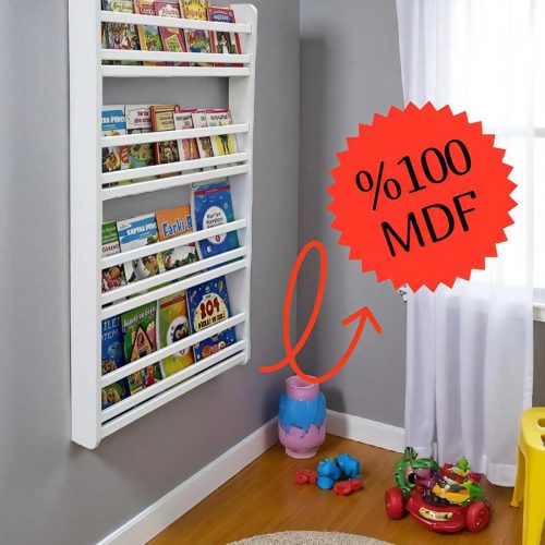 Safir 4 Raflı Kitaplık – Montessori Çocuk Odası Kitap Rafları 4 Raflı Çocuk Odası Kitap Rafı